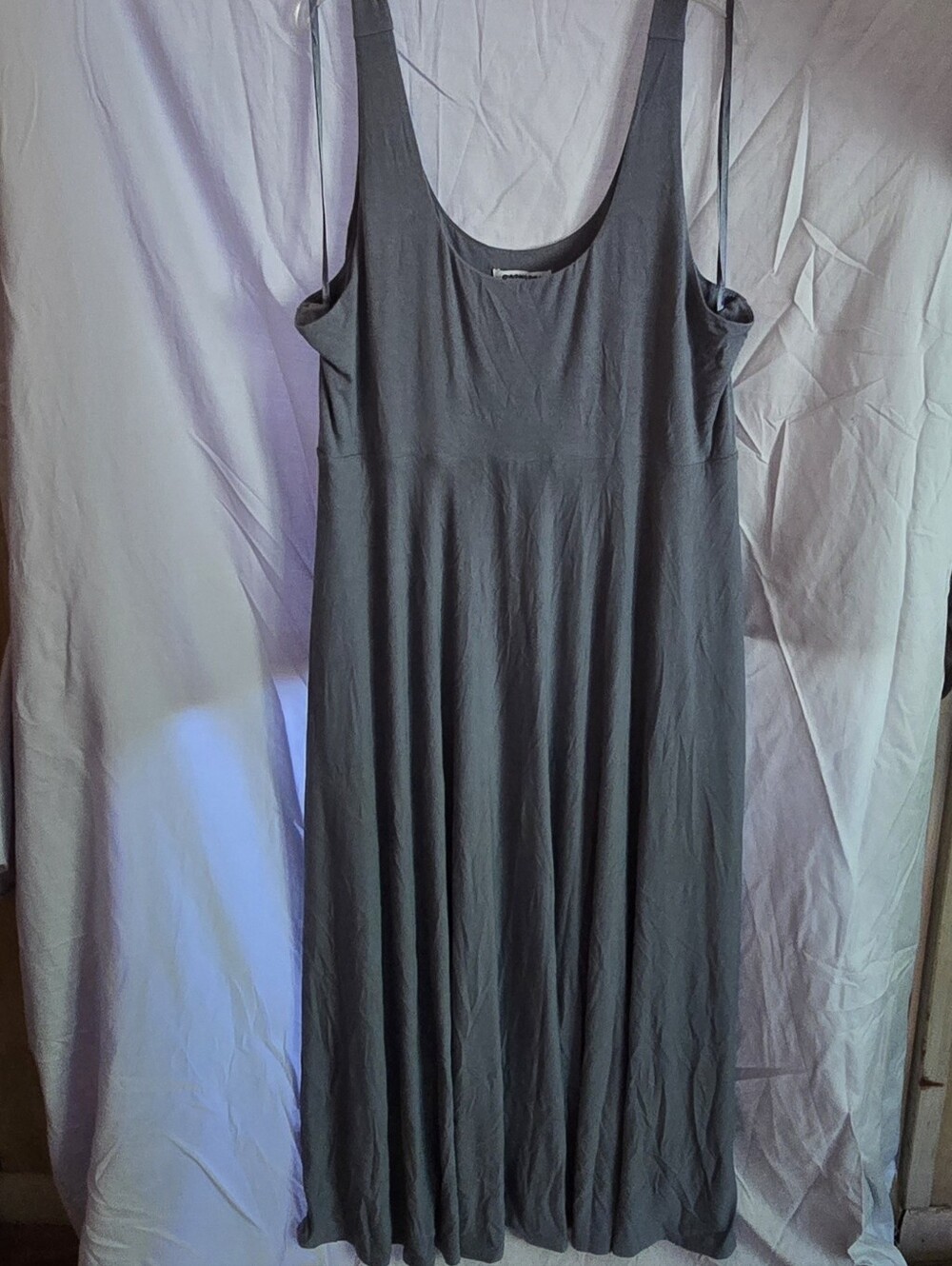 Athleta Charcoal Gray Scoop-Neck Sleeveless Maxi Dress